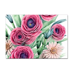 Majestic Watercolor Flowers Sticker A4 (10 Pack) by GardenOfOphir