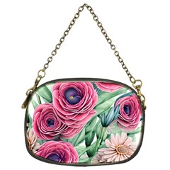 Majestic Watercolor Flowers Chain Purse (two Sides) by GardenOfOphir