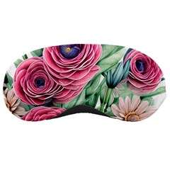 Majestic Watercolor Flowers Sleeping Mask by GardenOfOphir