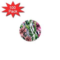 Sumptuous Watercolor Flowers 1  Mini Magnets (100 Pack)  by GardenOfOphir