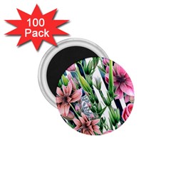 Sumptuous Watercolor Flowers 1 75  Magnets (100 Pack)  by GardenOfOphir