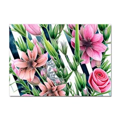 Sumptuous Watercolor Flowers Sticker A4 (10 Pack) by GardenOfOphir