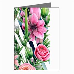 Sumptuous Watercolor Flowers Greeting Cards (pkg Of 8) by GardenOfOphir