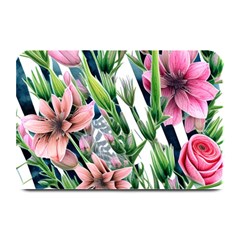 Sumptuous Watercolor Flowers Plate Mats by GardenOfOphir