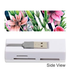 Sumptuous Watercolor Flowers Memory Card Reader (stick) by GardenOfOphir