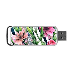 Sumptuous Watercolor Flowers Portable Usb Flash (two Sides) by GardenOfOphir