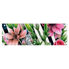 Sumptuous Watercolor Flowers Banner And Sign 6  X 2  by GardenOfOphir