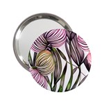 Charming and Cheerful Watercolor Flowers 2.25  Handbag Mirrors Front