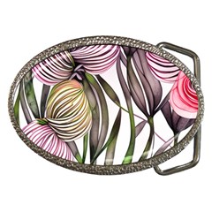 Charming And Cheerful Watercolor Flowers Belt Buckles by GardenOfOphir