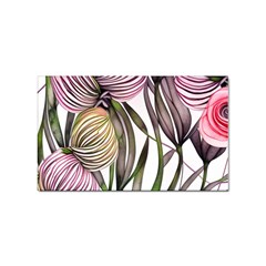 Charming And Cheerful Watercolor Flowers Sticker Rectangular (10 Pack) by GardenOfOphir