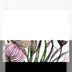 Charming And Cheerful Watercolor Flowers Rectangular Jigsaw Puzzl by GardenOfOphir