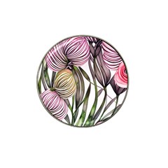 Charming And Cheerful Watercolor Flowers Hat Clip Ball Marker (4 Pack) by GardenOfOphir