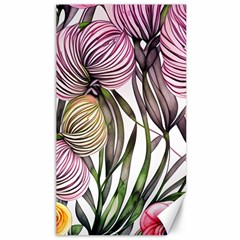 Charming And Cheerful Watercolor Flowers Canvas 40  X 72  by GardenOfOphir