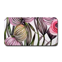 Charming And Cheerful Watercolor Flowers Medium Bar Mat by GardenOfOphir