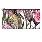 Charming and Cheerful Watercolor Flowers Pencil Case Front