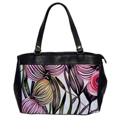 Charming And Cheerful Watercolor Flowers Oversize Office Handbag by GardenOfOphir