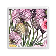 Charming And Cheerful Watercolor Flowers Memory Card Reader (square) by GardenOfOphir