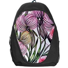 Charming And Cheerful Watercolor Flowers Backpack Bag