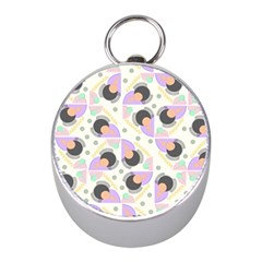 Pattern Pastel Drawing Art Mini Silver Compasses by Ravend