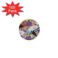 Digital Paper Scrapbooking Abstract 1  Mini Buttons (100 Pack)  by Ravend