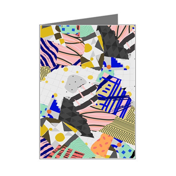 Digital Paper Scrapbooking Abstract Mini Greeting Card