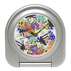 Digital Paper Scrapbooking Abstract Travel Alarm Clock by Ravend