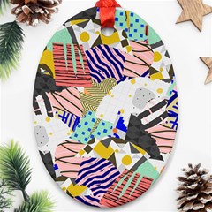 Digital Paper Scrapbooking Abstract Oval Ornament (two Sides) by Ravend