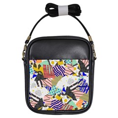 Digital Paper Scrapbooking Abstract Girls Sling Bag by Ravend