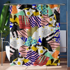 Digital Paper Scrapbooking Abstract Shower Curtain 60  X 72  (medium)  by Ravend