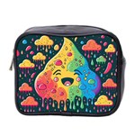 Rainbows Drip Dripping Paint Happy Mini Toiletries Bag (Two Sides) Front