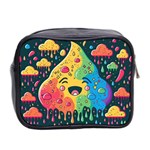 Rainbows Drip Dripping Paint Happy Mini Toiletries Bag (Two Sides) Back