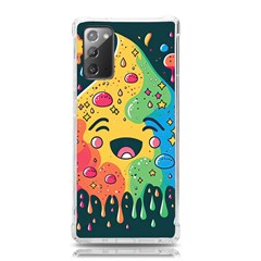 Rainbows Drip Dripping Paint Happy Samsung Galaxy Note 20 Tpu Uv Case by Ravend