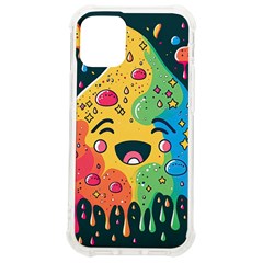 Rainbows Drip Dripping Paint Happy Iphone 12 Mini Tpu Uv Print Case	 by Ravend