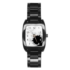 Almond Bread Apple Males Mathematics Stainless Steel Barrel Watch