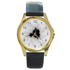 Almond Bread Quantity Apple Males Round Gold Metal Watch by Ravend