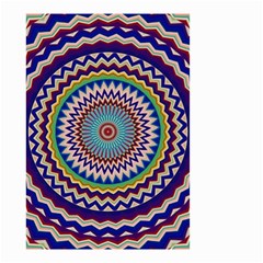 Kaleidoscope Geometric Circles Small Garden Flag (two Sides) by Ravend