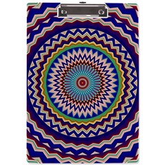 Kaleidoscope Geometric Circles A4 Acrylic Clipboard by Ravend