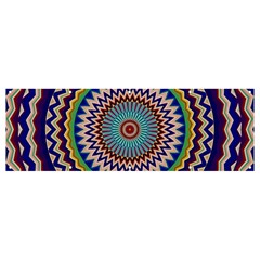 Kaleidoscope Geometric Circles Banner And Sign 12  X 4  by Ravend