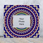 Kaleidoscope Geometric Circles White Wall Photo Frame 5  x 7  Front