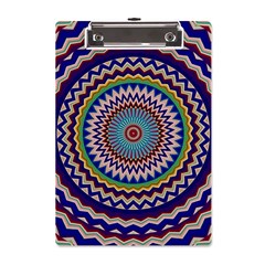 Kaleidoscope Geometric Circles A5 Acrylic Clipboard by Ravend