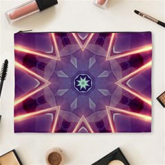 Abstract Glow Kaleidoscopic Light Cosmetic Bag (xl) by Ravend