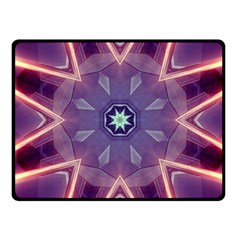 Abstract Glow Kaleidoscopic Light One Side Fleece Blanket (small) by Ravend