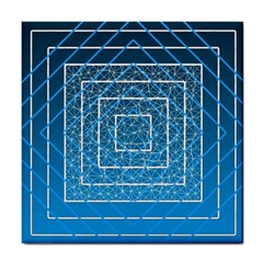 Network Social Abstract Tile Coaster