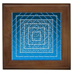 Network Social Abstract Framed Tile