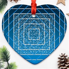 Network Social Abstract Ornament (Heart)