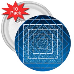 Network Social Abstract 3  Buttons (10 pack) 