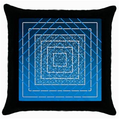 Network Social Abstract Throw Pillow Case (Black)