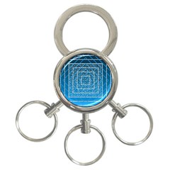 Network Social Abstract 3-ring Key Chain by Ravend