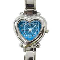 Network Social Abstract Heart Italian Charm Watch