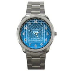 Network Social Abstract Sport Metal Watch